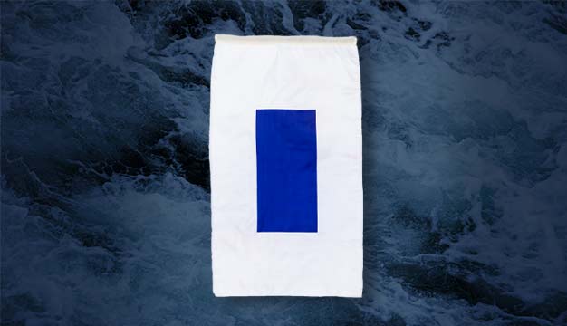 Conducting flag hoisting drill.