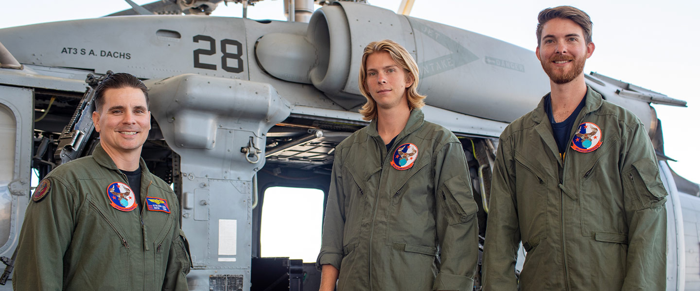 The Dangie Bros Chris and Jeff face off against a Navy Helicopter Aircrewman for a search and rescue helicopter challenge. 