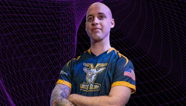 Tyler Priestley of the U.S. Navy Esports Team Goats & Glory