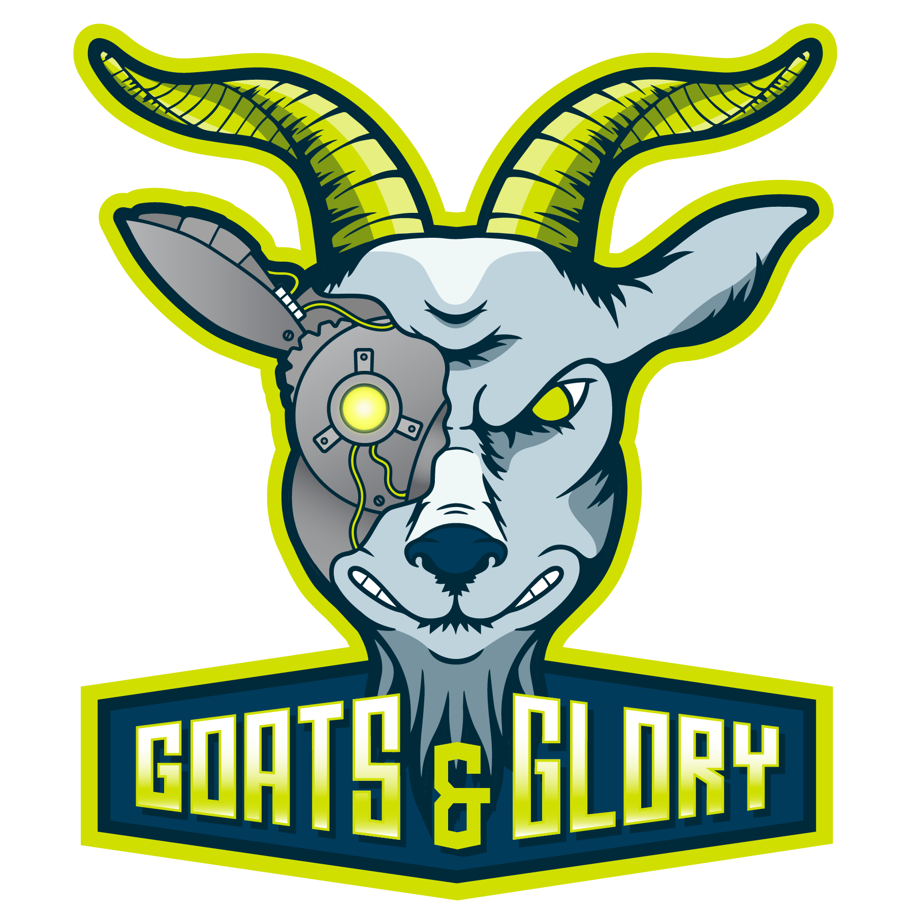 The official logo of Goats & Glory, the Navy Esports team