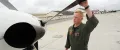 A United States Navy Aircrewman Avionics performs checks before a flight.